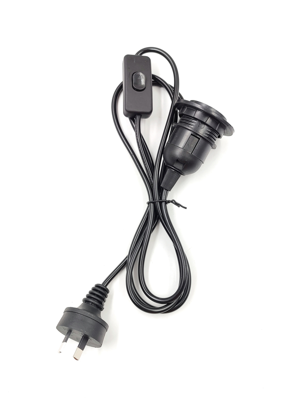 Australischer Drahtstecker, Himalaya-Salzlampen-Drahtstecker 303, Schalter-Drahtstecker, Tischlampenfassung, E27-Lampenfassung