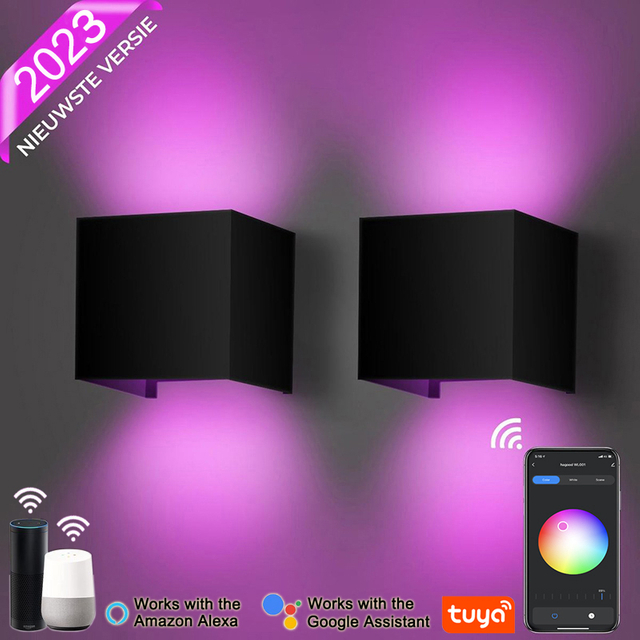 Outdoor Indoor Moderne Schlafzimmer Lesen Auf Und Ab Einstellbare Winkel Led Licht Controller App Wand Lampe App Gesteuert Lichter