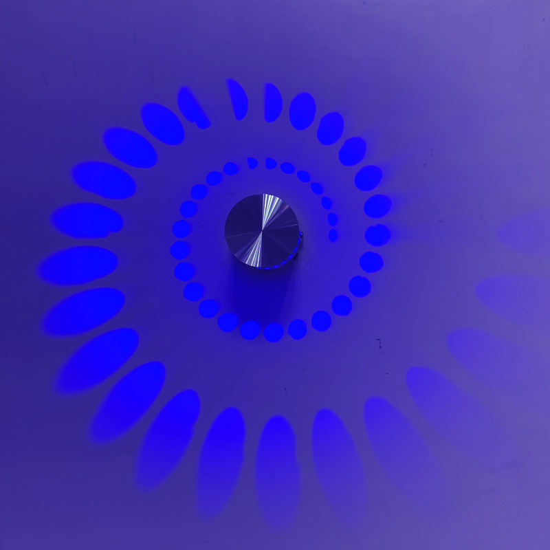 3W RGB mit Controller Spirale Loch Wand Licht Bunte Wandlampen Foyer Party Wohnzimmer Korridor Dekor Innen Beleuchtung Leuchte