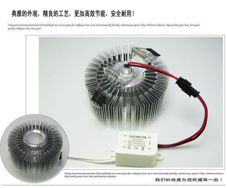 LED 3W Aluminium-Wandleuchte, rund, eingebetteter LED-Chip, RGB, bunter Sonnenblumen-Hintergrund, dekorative Wandleuchte