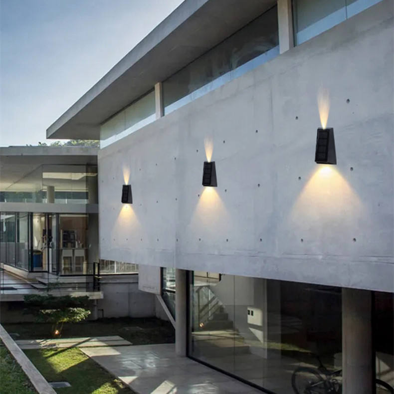 Up And Down LED Solarlicht Powered Charge Outdoor Wasserdichte Beleuchtung Wandleuchten Garten