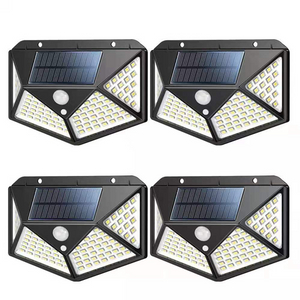 100 LED ip65 Solar Licht Outdoor Solar Lampe PIR Motion Sensor Wand Licht Wasserdichte Solar Powered Sonnenlicht Für Garten Dekoration