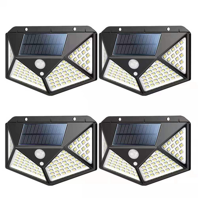 100 LED ip65 Solar Licht Outdoor Solar Lampe PIR Motion Sensor Wand Licht Wasserdichte Solar Powered Sonnenlicht Für Garten Dekoration