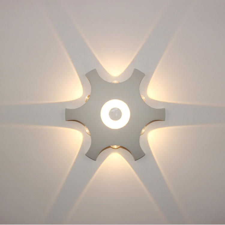 2023 Led Wand Lampe Aluminium Outdoor IP65 Wasserdicht Up Down Wand Licht Für Home Treppen Schlafzimmer Nacht Badezimmer Korridor Beleuchtung