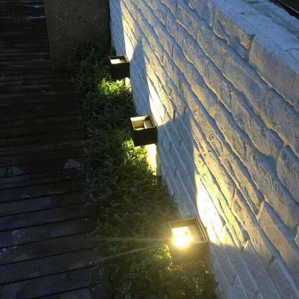 Industrieller Stil, 12 W, AC85–265 V, wasserdicht, IP65, verstellbarer Strahl, Aluminium, für den Außenbereich, LED-Würfel, wasserdichte Wandleuchte
