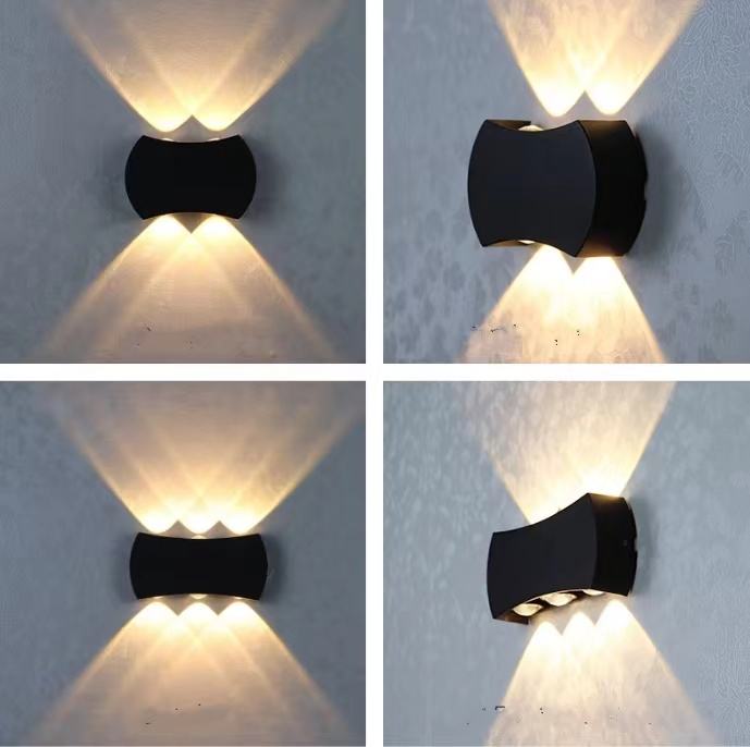 LED Outdoor Doppel Kopf Up Und Down Licht Arc Wand Lampe Gang Treppe Korridor Balkon Im Freien Wasserdichte Wand Lampe