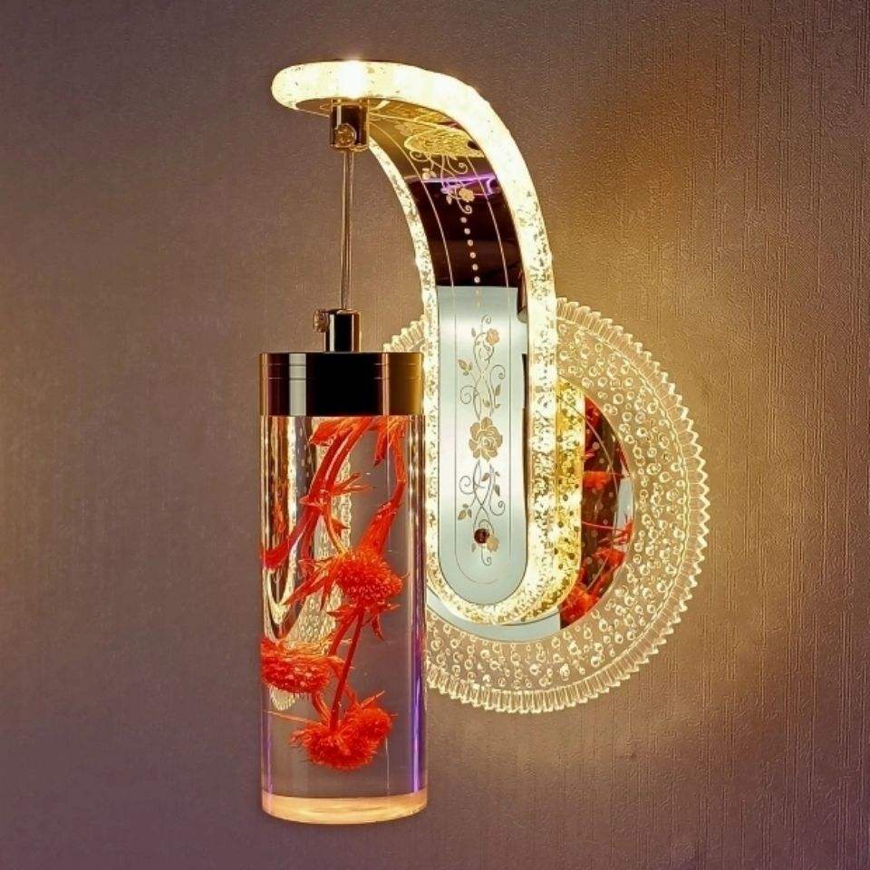 Neue Nacht Led Wand Licht Schlafzimmer Hotel Einfache Badezimmer Lichter Moderne Kreative Wahre Blume Bernstein led Wand Lampe