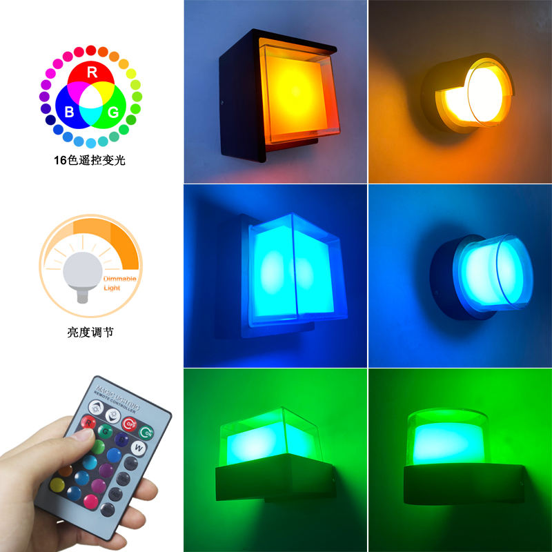 Moderne 5W LED-Wandleuchte für den Innenbereich, Acryl, quadratisch, schwarz, Wohnzimmer, Flur, Treppe, Heimdekoration, Wand