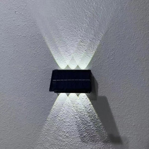 up and down IP65 Solarlampe Solarladung Solarwandlampe IP65 wasserdichte Außenwandleuchte für die Garten- und Hofdekoration