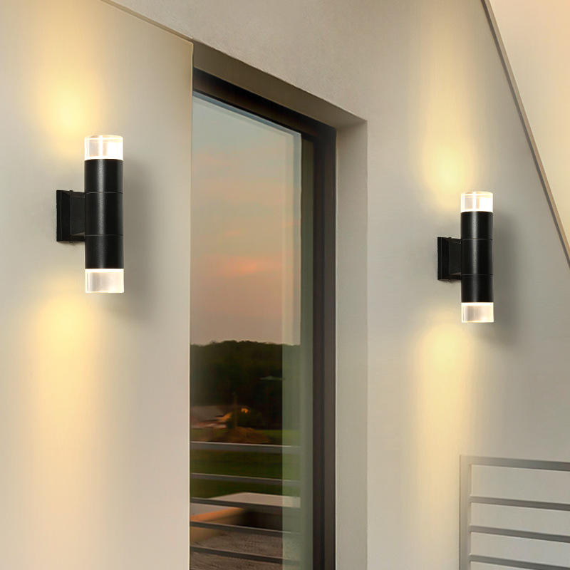 5W 12W COB Up Down Dual-Head Outdoor Led Wandleuchte Wandleuchte Zylinder Indoor Balkon Armatur Wasserdicht IP65 Veranda Lampe