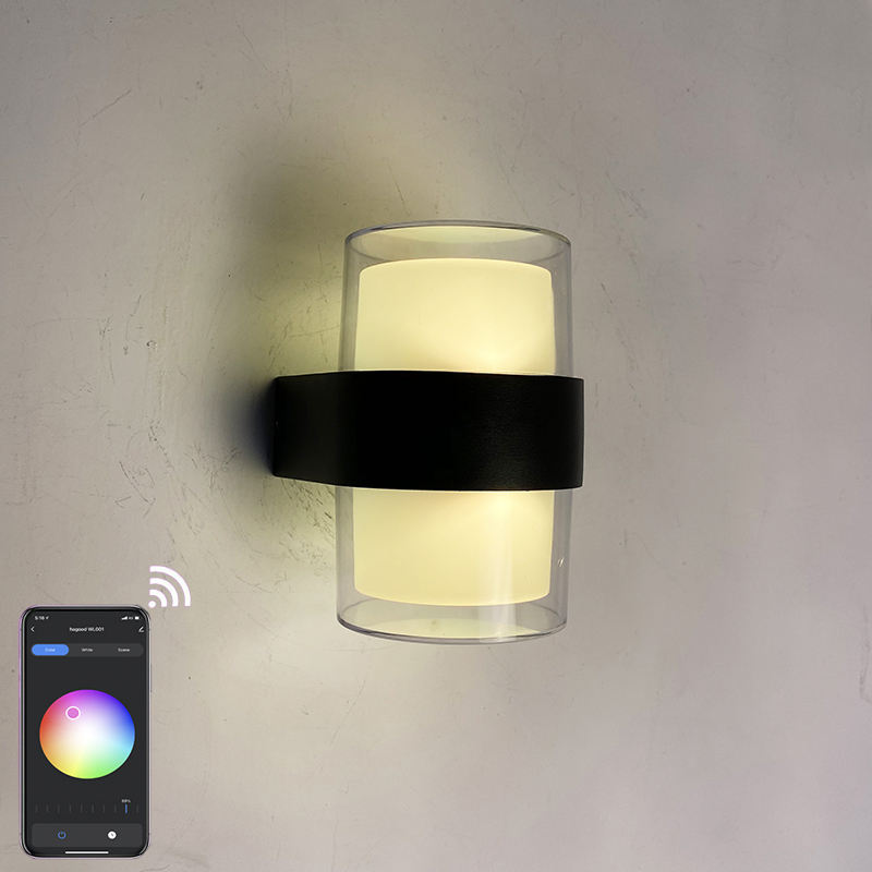 2023 Intelligente Wandleuchte LED Intelligente Wandleuchte IP65 Wasserdicht und farbenfroh modische dekorative Wandleuchte Tuya