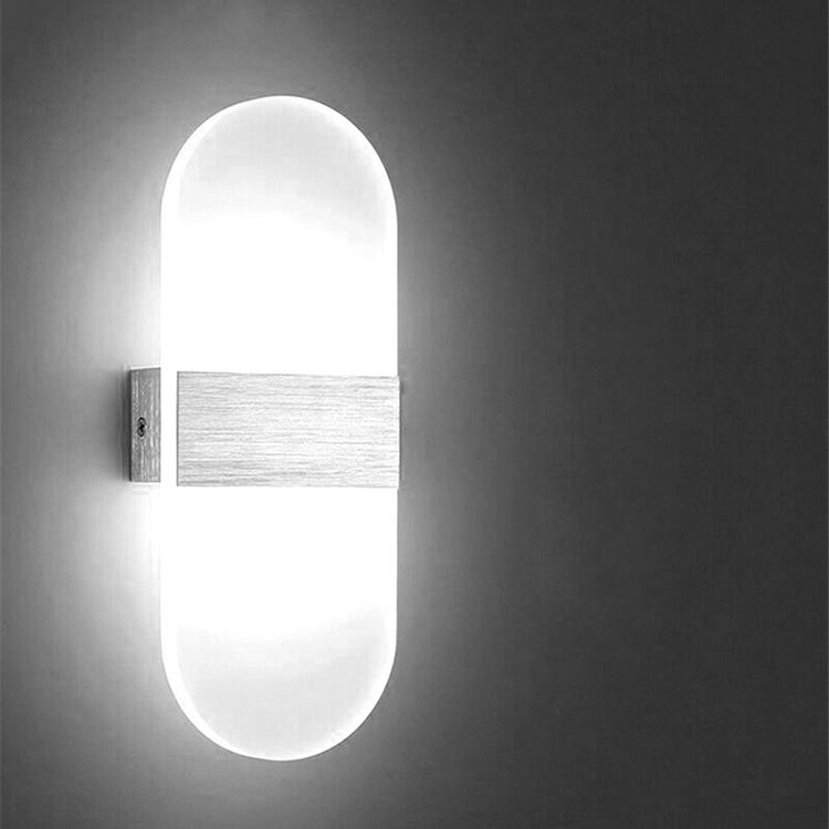 6W LED-Licht, Splitter-Acryl-Wandleuchte, Acryl-Beleuchtung, rechteckige Wandleuchte, Acryl-Wandhängeleuchte, modernes, beliebtes Nachtlicht, Fabrikpreis 