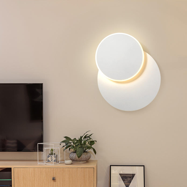 LED-Wandleuchte, um 360 Grad drehbare Lampe im Wandspot für Treppen, Schlafzimmer, Wohnzimmer, Wandleuchte für Zuhause, schickes Licht