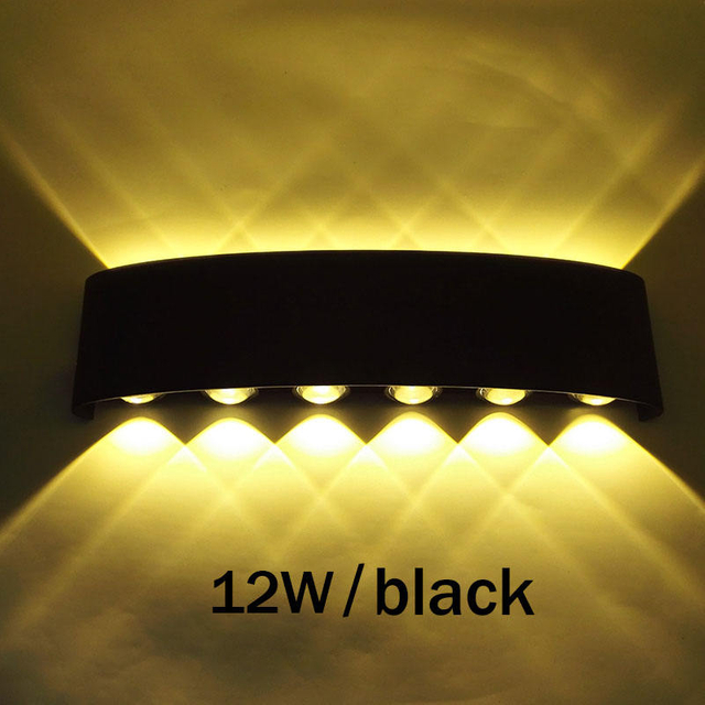 2W ~ 12W Niedriger Preis LED-Lampe Wasserdicht IP65 Wandleuchte Außenhof Balkon Piazza Tor Treppenhaus Dekor LED Wandleuchte Wandleuchte
