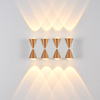 LED-Wandleuchte, wasserdicht, IP65, Aluminium, Garten-Wandleuchte, Gold, Schwarz, weißes Licht, Innen- und Außenwandleuchte