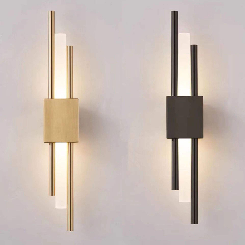 6W lange Streifen Wandleuchte Wohnzimmer Hintergrund Wand Studie Schlafzimmer Nachttischlampe einfache moderne nordische Licht Luxus kreative Gitter