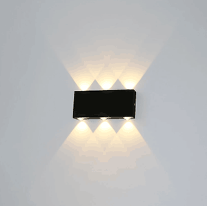 2W/4W/6W/10W/12W LED-Außenwandleuchte, LED-Wandbeleuchtung, schwarze Wandleuchte, Außendekoration, Wandleuchte, gebürstete Oberfläche, Schlafzimmer, Wohnzimmer, Flur, Gang, einfach