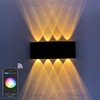  8W gesteuert durch Alexa/google hause im freien Wand Licht APP Fernbedienung Bluetooth-kompatibel Verwendet Für Bar wand lampe Party licht