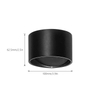 5 W warmweißes/kaltes Licht. Kreisförmige Wandleuchte für die Innendekoration, erhellende Lichter. Schwarz/weiße LED-Wandleuchte mit Auf- und Ab-Licht