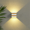 Außenlampen 10W LED-Wandleuchte IP65 Schwarz Dekorative Veranda Garten Haus Wasserdichte Glühbirnen Modernes Aluminiumbacken