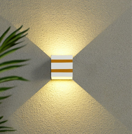Außenlampen 10W LED-Wandleuchte IP65 Schwarz Dekorative Veranda Garten Haus Wasserdichte Glühbirnen Modernes Aluminiumbacken