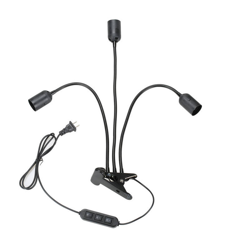 Grenzüberschreitende LED-Clip-Lampe, Einzelkopf, Doppelkopf, Dreikopf-Clip-Lampenfassung, E27, Universal-Lampenfassung mit Clip