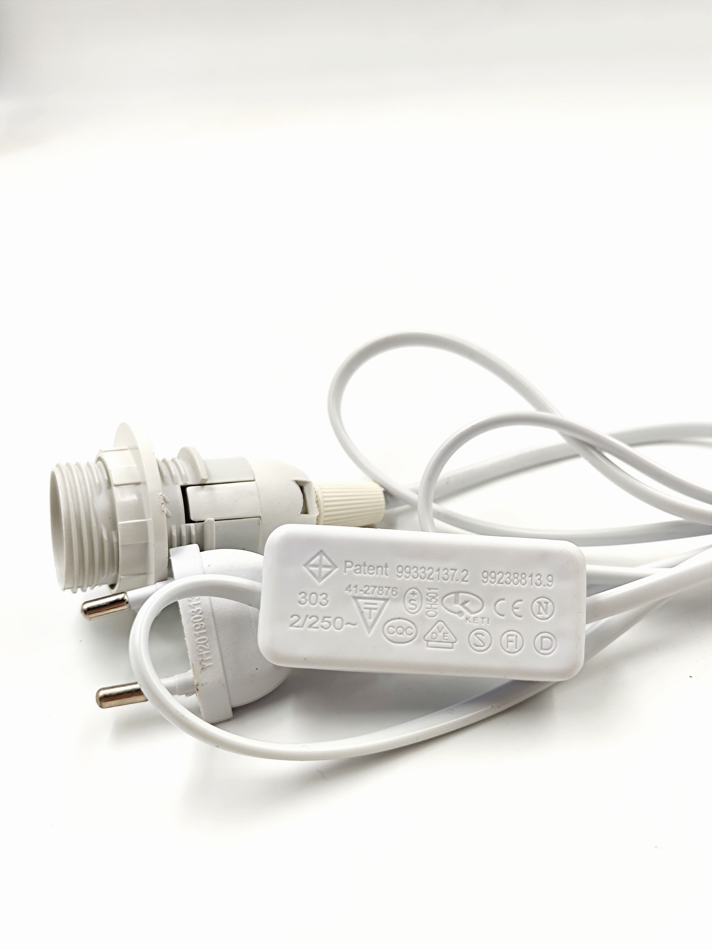 Lampenfassung Kabel E14 US-Stecker Glühbirnenfassung Pendelleuchte 303 Schalter Maßgeschneiderter ABS-PVC-Kupfer-Schalter-Stil Himalaya-Salzlampe