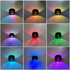 5-W-Kreis-Wandleuchte RGB mit Controller für Innendekoration, erhellende Lichter, schwarz/weiße LED-Wandleuchte, Auf- und Ablicht