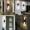 Led Wand Lampe Aluminium Outdoor IP65 Wasserdicht Up Down Wand Licht Für Home Treppen Schlafzimmer Nacht Korridor Beleuchtung Einstellbar