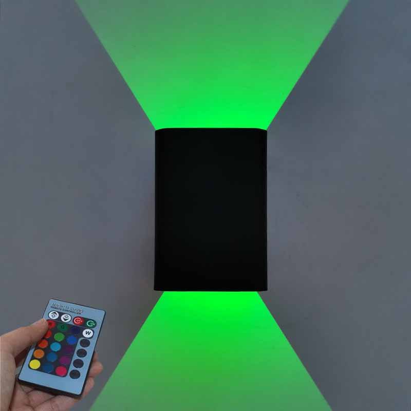5W RGB mit Controller Innenbeleuchtung LED-LED-Licht Innen-Innen-LED-Licht Innen-LED-Treppenbeleuchtung Wandleuchten Innen-Up-and-Down-Wandlampe Lampe aus Aluminiummaterial