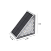 Solar-Wandleuchte im Freien, wasserdichte LED-Wandleuchten für Hof, Straße, Landschaft, Garten, Dekor, Lampe, Solar-Außenwandleuchte