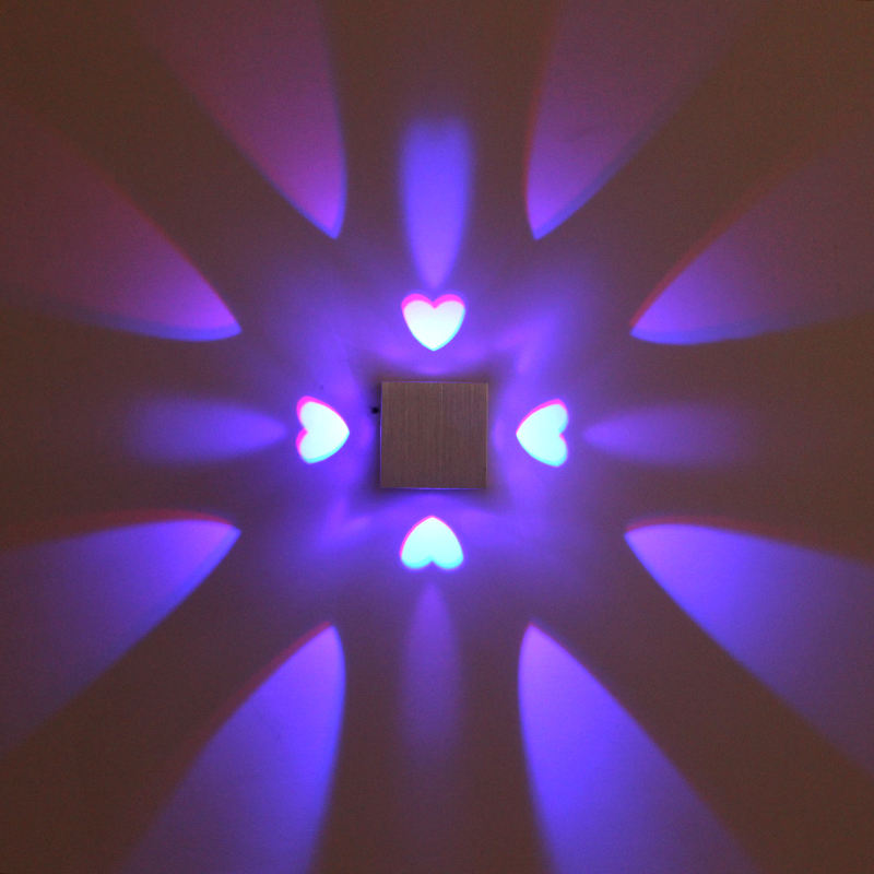 Herzförmige LED-Wandleuchte, Fernbedienung, Wandleuchte, Schlafzimmer-Wandleuchten, Wohnzimmer, Friseurladen, hohe Qualität, günstiger Preis, hohe Qualität