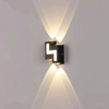 Wasserdichte AC85-265V Wandmontierte LED-Wandleuchte Moderne nordische Innenwandlampen Wohnzimmer Veranda im Freien