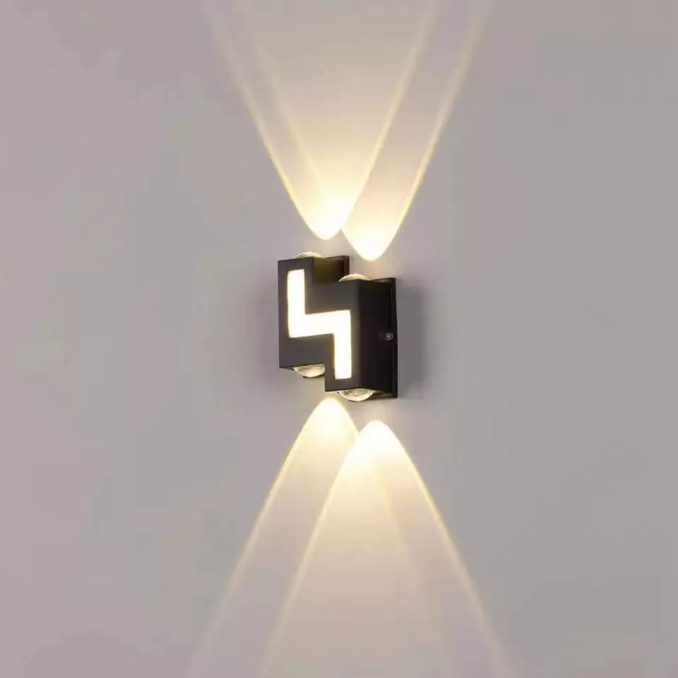 Wasserdichte AC85-265V Wandmontierte LED-Wandleuchte Moderne nordische Innenwandlampen Wohnzimmer Veranda im Freien