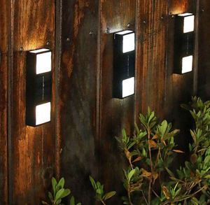 Superhelle IP65-wasserdichte Außen-Haushalts-Garten-Yard-Dekorations-Beleuchtung nach oben und unten 6-LED-Solar-Wandleuchte