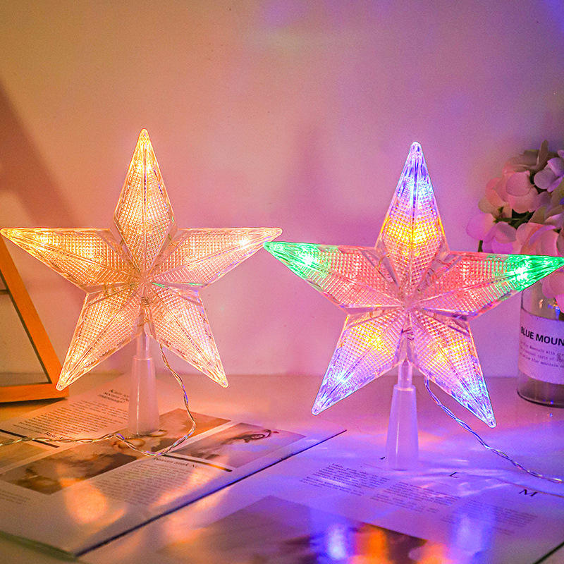 LED-Weihnachtsbaumspitze-Sternlicht-LED-Wandleuchte für den Außenbereich. LED-Wandleuchte für den Außenbereich