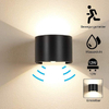 Bewegungsmelder 12W LED Wandleuchte Wasserdicht IP65 Veranda Garten Oben und Unten Wandleuchte Halbrunde wasserdichte Wandleuchte