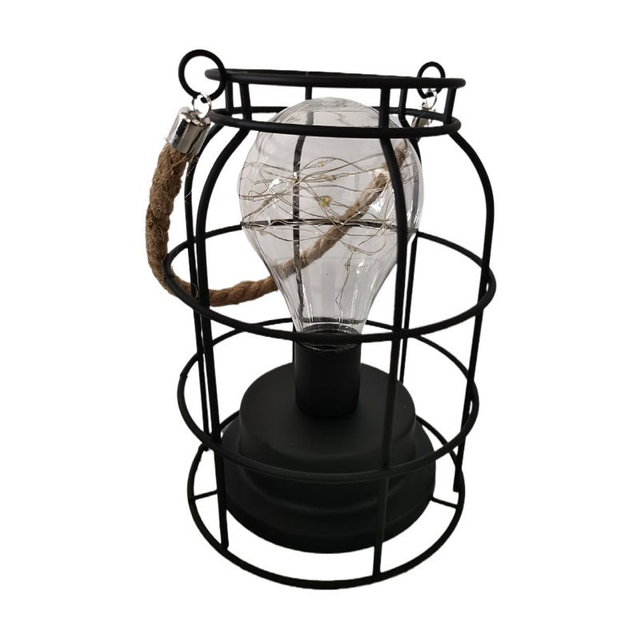 Retro Eisen Kunst Tischlampen Für Schlafzimmer Wohnzimmer LED Nachttischlampe Bettlampe Nachtlicht Weihnachtsdekoration Licht
