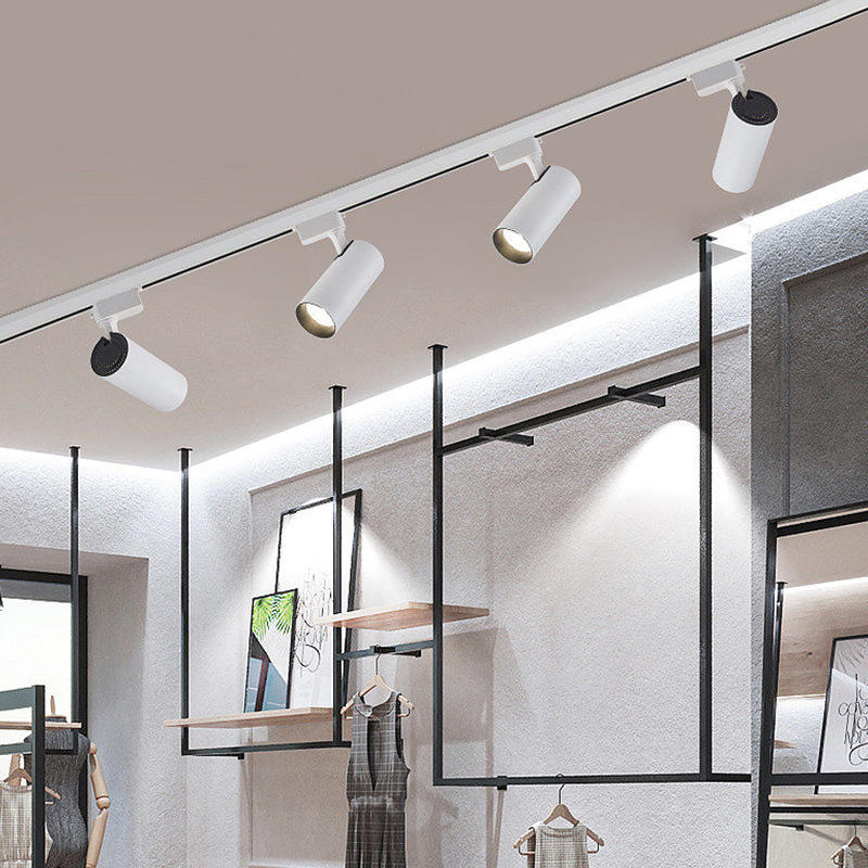 High-Display-Schienenleuchte, Strahler, LED-Bekleidungsgeschäft, Deckenmontage, Wohnzimmer-Hintergrund, Garderobe, Wandwaschanlage, Schienenleuchte