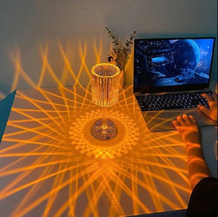 Kreative 3D Nachtlicht Urlaub Geschenk DIY Acryl Tischlampe Camping Licht Spielzeug Farbwechsel Tischlampe