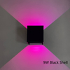 Outdoor Smart Außenwandleuchte, dimmbar, Farbwechsel, RGB-Wandleuchte, wasserdicht, IP65, verstellbares Licht, Außenleuchte