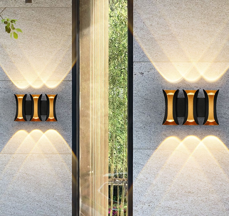 Gartenglas-Wandlampen, Außenleuchte, Retro-IP65-wasserdichte LED für Haus, Veranda, Korridor, Gateway und Tor, Terrasse
