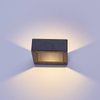 LED Veranda Licht Wasserdicht Outdoor 6W 12W Schwarz Aluminium Wand Lampe Garten Hof Korridor Balkon Wandleuchte Licht AC110V/220V