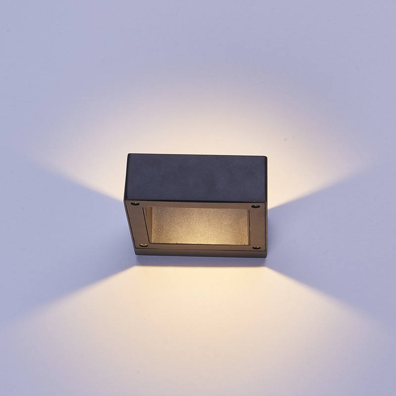 LED Veranda Licht Wasserdicht Outdoor 6W 12W Schwarz Aluminium Wand Lampe Garten Hof Korridor Balkon Wandleuchte Licht AC110V/220V