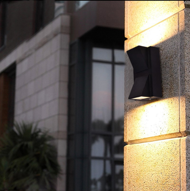 5W 12W LED Lampe Außenbeleuchtung Wasserdichte Wandleuchte Moderne Aluminium Up And Down Led Wandleuchte Außen Garten Hof Veranda Licht