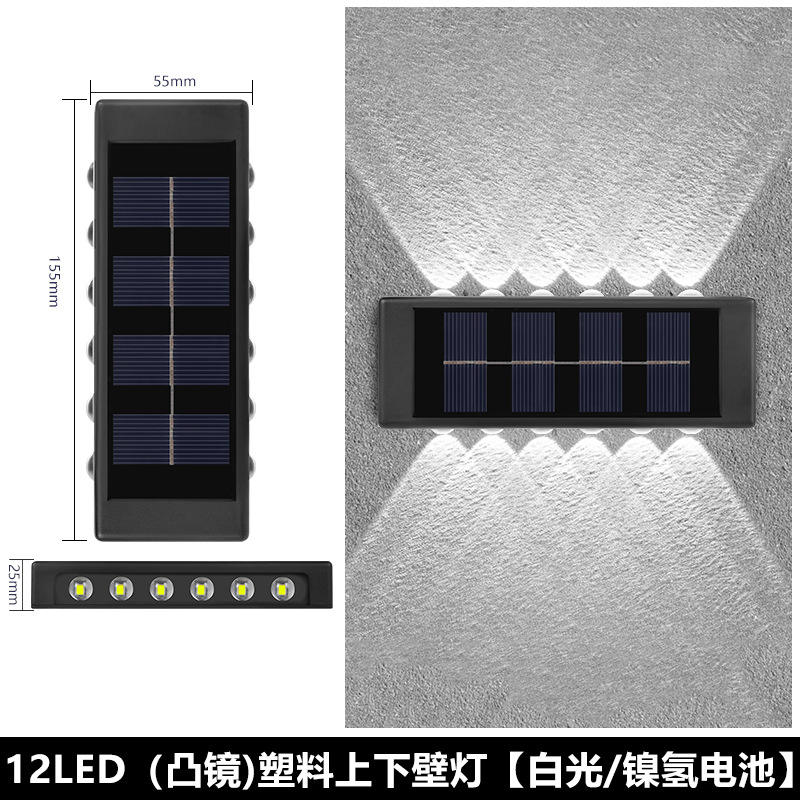 Großhandel Gang Balkon Wandstecker Nachtlampe Custom Garden Led Landschaftslicht Outdoor Solar Wasserdichte Wandleuchte