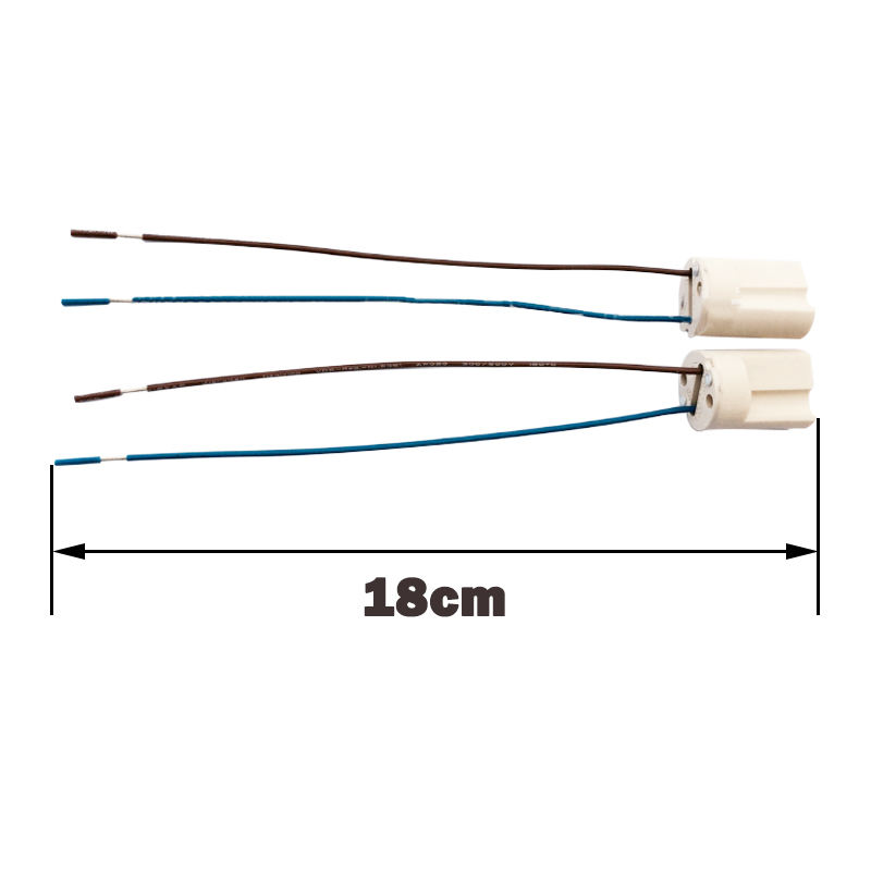 Hochwertiger G9-LED-Lampensockel, 250 V, 2 A, 18 cm, Keramiksockel, G9-Typ-Halogenlampenfassung für G9-LED-Lampenlicht