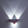 Dreieckige 3-W-Splitter-LED-Wandleuchte für Innenbeleuchtung, AC85-265V, Beleuchtungskörper, Aluminium, kein Flimmern, ferngesteuerte Wandleuchten