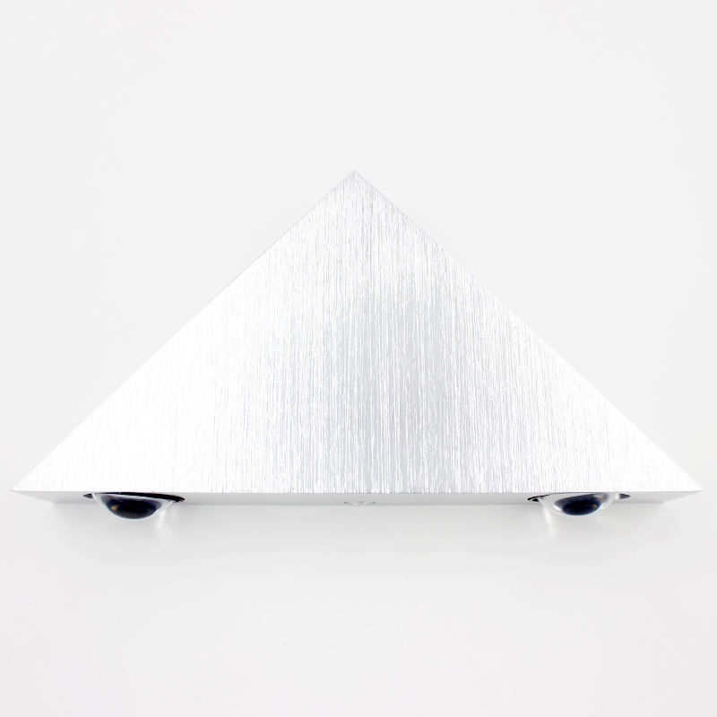 Dreieckige 3-W-Splitter-LED-Wandleuchte für Innenbeleuchtung, AC85-265V, Beleuchtungskörper, Aluminium, kein Flimmern, ferngesteuerte Wandleuchten