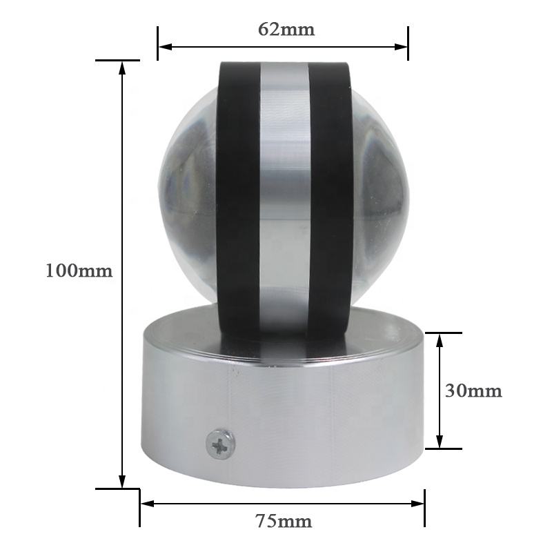 Indoor LED Wand Lampe Wohnzimmer Dekoration Wand Licht Hause Beleuchtung Leuchte Loft Treppen Licht Runde Aluminium AC90-260V